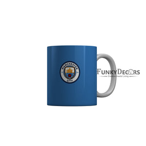 FunkyDecors Manchester City Football Blue Ceramic Coffee Mug