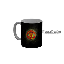 Load image into Gallery viewer, FunkyDecors Manchester United Football Black Ceramic Coffee Mug
