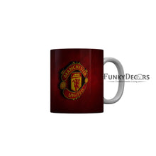 Load image into Gallery viewer, FunkyDecors Manchester United Football Red Ceramic Coffee Mug
