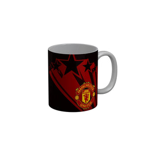 FunkyDecors Manchester United Red Black Football Ceramic Coffee Mug