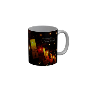 FunkyDecors May the festival of lights be the harbinger of joy and prosperity Happy Diwali Ceramic Mug, 350 ML, Multicolor