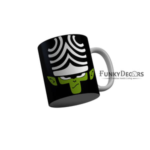 FunkyDecors Mojojo Black Funny Ceramic Coffee Mug, 350 ml