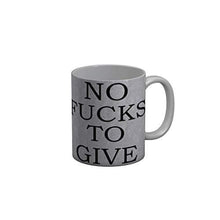Load image into Gallery viewer, Funkydecors No Fucks To Give Grey Quotes Ceramic Coffee Mug 350 Ml Mugs
