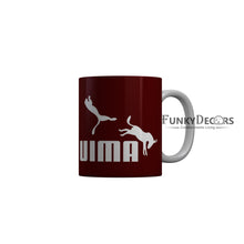 Load image into Gallery viewer, FunkyDecors Puma Red Quotes Ceramic Coffee Mug, 350 ml
