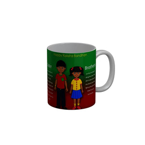 FunkyDecors Rakshabandhan Ceramic Coffee Mug