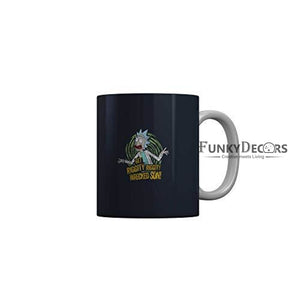 Funkydecors Rick And Morty Cartoon Ceramic Mug 350 Ml Multicolor Mugs