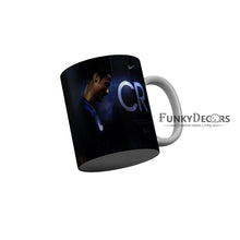 Load image into Gallery viewer, FunkyDecors Ronaldo Football Ceramic Coffee Mug
