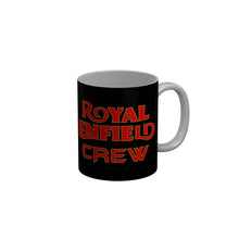 Load image into Gallery viewer, FunkyDecors Royal Enfield Crew Black Quotes Ceramic Coffee Mug, 350 ml
