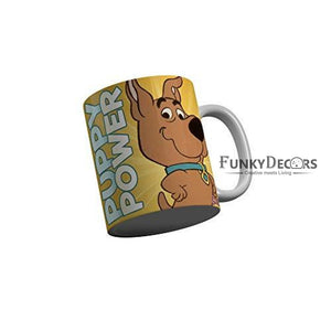 Funkydecors Scooby Doo Cartoon Ceramic Mug 350 Ml Multicolor Mugs