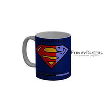 Load image into Gallery viewer, Funkydecors Superman Blue Quotes Ceramic Coffee Mug 350 Ml Mugs
