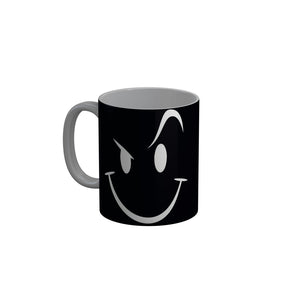 FunkyDecors Swag Jatt Da Black Funny Quotes Ceramic Coffee Mug, 350 ml