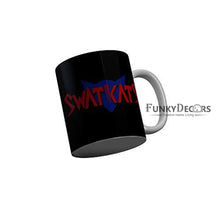 Load image into Gallery viewer, Funkydecors Swatkats Black Quotes Ceramic Coffee Mug 350 Ml Mugs
