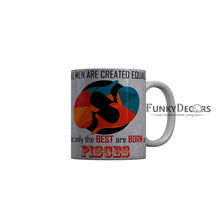 Load image into Gallery viewer, FunkyDecors The Best Are Born As Pisces Grey Funny Quotes Ceramic Coffee Mug, 350 ml
