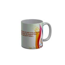 Load image into Gallery viewer, FunkyDecors  The festival of light is full of delight let me double the charm of your diwali night Happy Diwali Ceramic Mug, 350 ML, Multicolor Diwali Mug FunkyDecors
