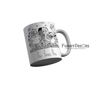 Funkydecors The Koniac Music Lover Ceramic Mug 350 Ml Multicolor Mugs