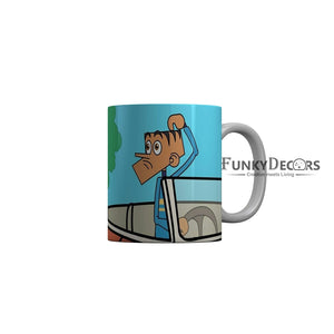Funkydecors Tinkle Cartoon Ceramic Mug 350 Ml Multicolor Mugs