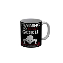 Load image into Gallery viewer, Funkydecors Training To Beat Goku Black Quotes Ceramic Coffee Mug 350 Ml Mugs
