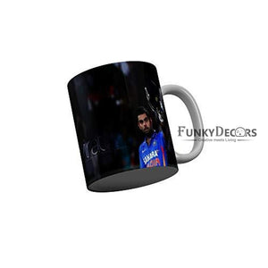 Funkydecors Virat Kohli Indian Cricket Team Player Ceramic Mug 350 Ml Multicolor Mugs