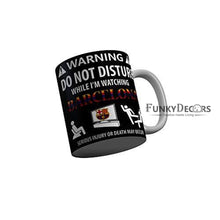 Load image into Gallery viewer, Funkydecors Warning Do Not Disturb Black Funny Quotes Ceramic Coffee Mug 350 Ml Mugs
