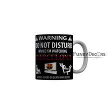 Load image into Gallery viewer, FunkyDecors Warning Do Not Disturb Black Funny Quotes Ceramic Coffee Mug, 350 ml
