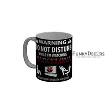 Load image into Gallery viewer, Funkydecors Warning Do Not Disturb Black Funny Quotes Ceramic Coffee Mug 350 Ml Mugs
