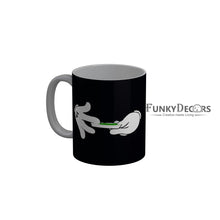 Load image into Gallery viewer, FunkyDecors Weed Black Funny Quotes Ceramic Coffee Mug, 350 ml
