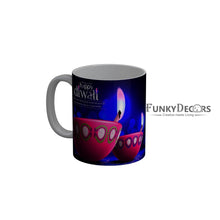 Load image into Gallery viewer, FunkyDecors Wish you a very Happy Diwali Ceramic Mug, 350 ML, Multicolor
