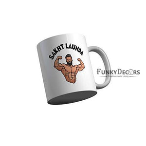 Funkydecors Zakir Khan Standup Comedy Funny Quotes Ceramic Mug 350 Ml Multicolor Mugs