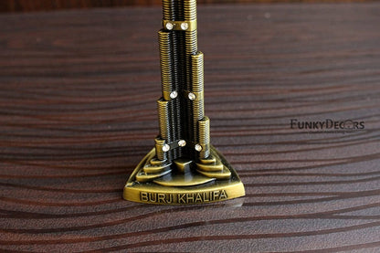 Funkytradition 22 Cm Tall Burj Khalifa Tallest Building Tower Collectible Statue Metal Showpiece