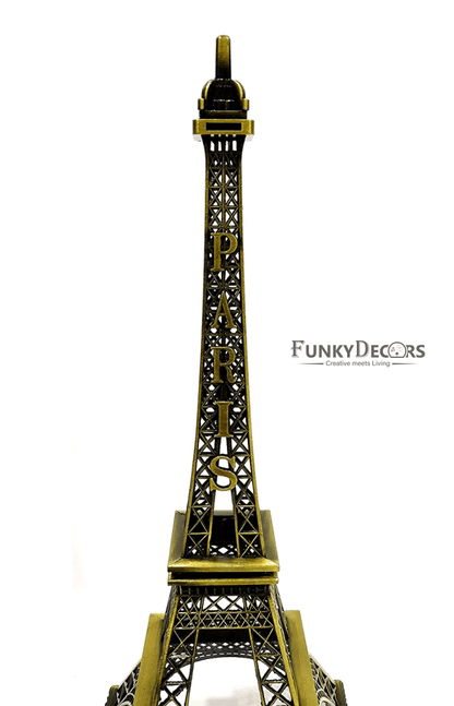 Funkytradition 23 Cm Tall Eiffel Tower Statue Metal Showpiece | Birthday Anniversary Gift And Home