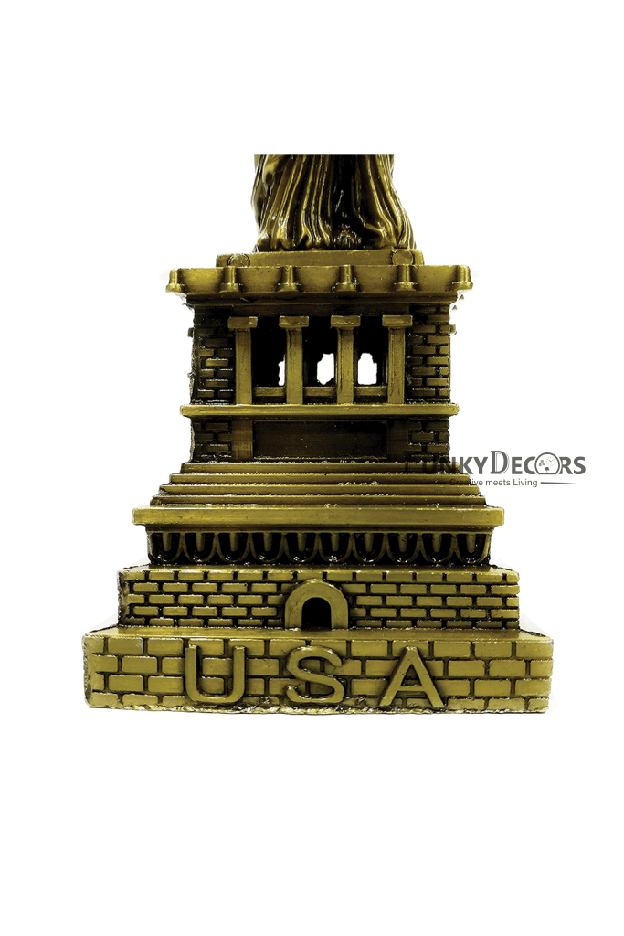 FunkyDecors 25 Cm Tall Statue Of Liberty New York City Showpiece For Home Office Decor And