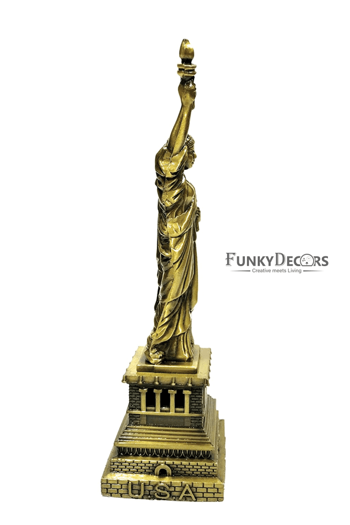 FunkyDecors 25 Cm Tall Statue Of Liberty New York City Showpiece For Home Office Decor And