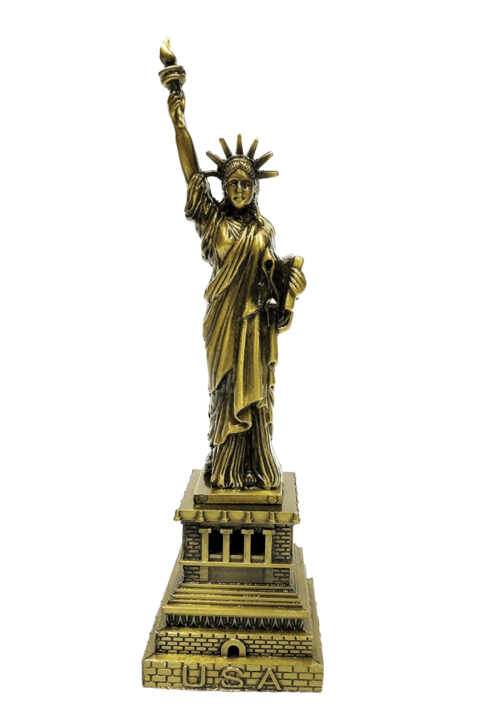 FunkyDecors 25 Cm Tall Statue Of Liberty New York City Showpiece For Home Office Decor And