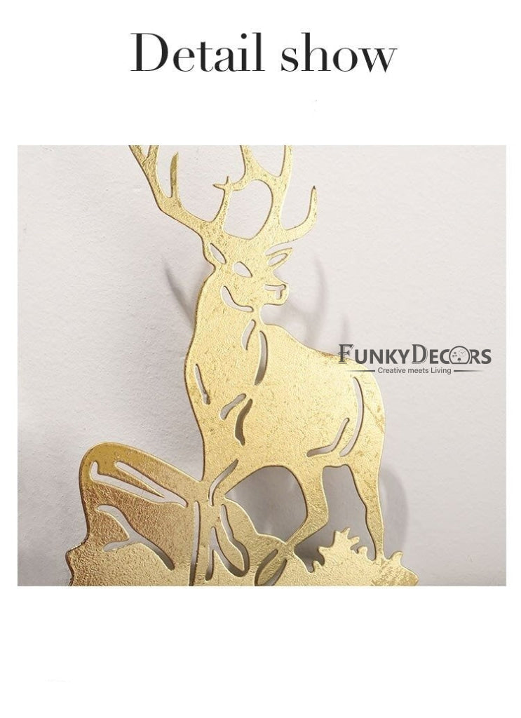 Funkytradition 3D Luxury Wall Clock Art Colorful Metal Watch Decor For Home Office And Gifts Clocks