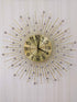 FunkyDecors 3D Sun Diamond Studded Wall Clock Watch Decor For Home Office And Gifts 50 Cm Tall