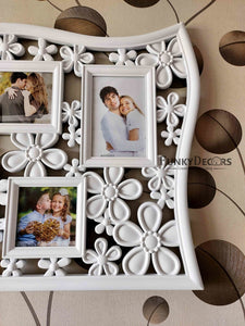 FunkyTradition 8 Photos Family Tree Photo Frames with Clock for Home O –  FunkyDecors