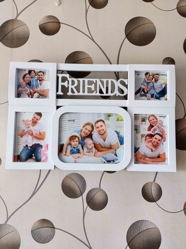 FunkyDecors 5 Photos Friends And Love Wall Photo Frames For Home Office Decor