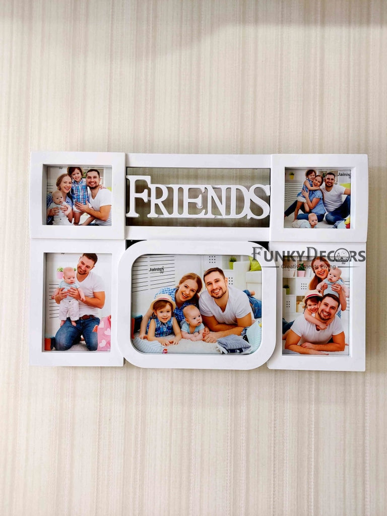 FunkyDecors 5 Photos Friends And Love Wall Photo Frames For Home Office Decor