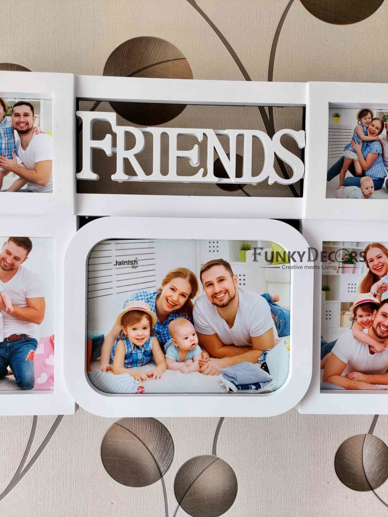 FunkyDecors 5 Photos Friends And Love Wall Photo Frames For Home Office Decor