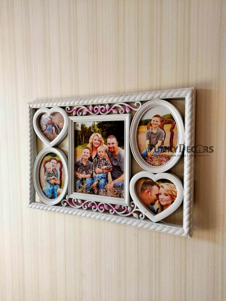 FunkyDecors 5 Photos Friends Family And Love Wall Photo Frames For Home Office Decor