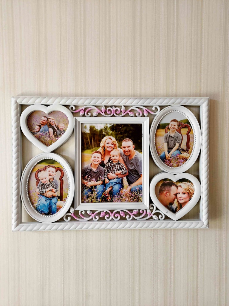 FunkyDecors 5 Photos Friends Family And Love Wall Photo Frames For Home Office Decor