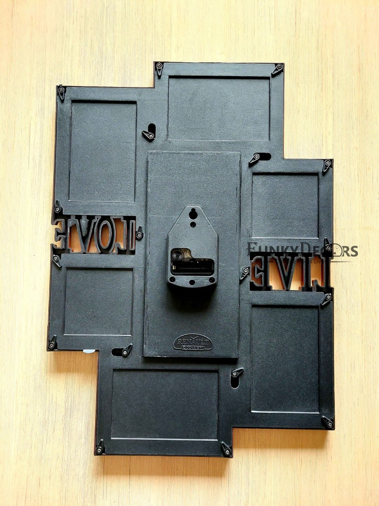 FunkyDecors 6 Photo Frames With Clock For Home Office Decor And Gifts