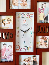 Load image into Gallery viewer, Funkytradition 6 Photo Frames With Clock For Home Office Decor And Gifts
