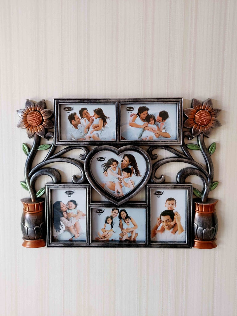 FunkyDecors 6 Photos Friends Family And Love Wall Photo Frames For Home Office Decor