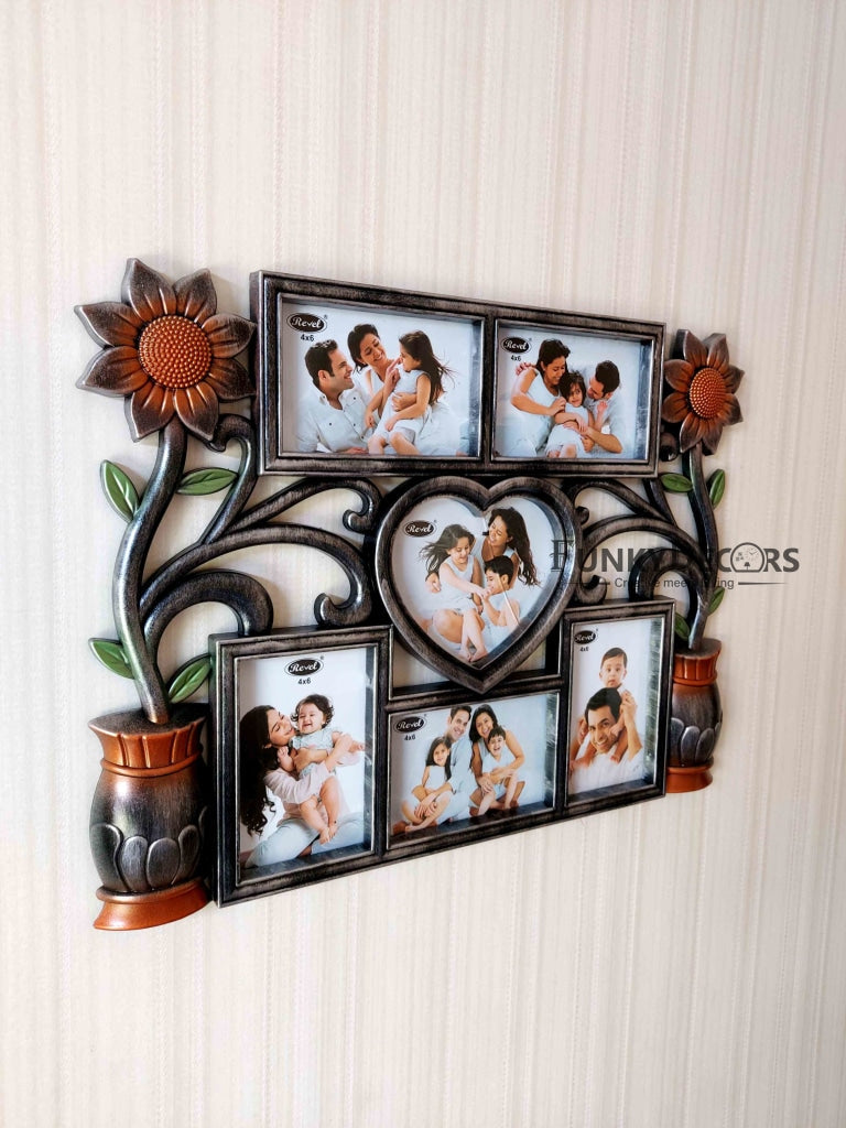 FunkyDecors 6 Photos Friends Family And Love Wall Photo Frames For Home Office Decor