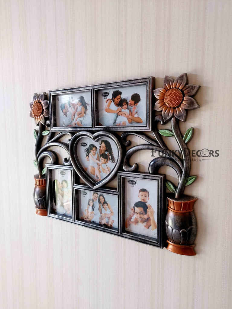 FunkyDecors 6 Photos Friends Family And Love Wall Photo Frames For Home Office Decor