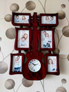 Funkytradition 6 Photos Guitar Photo Frames With Clock For Home Office Decor And Gifts
