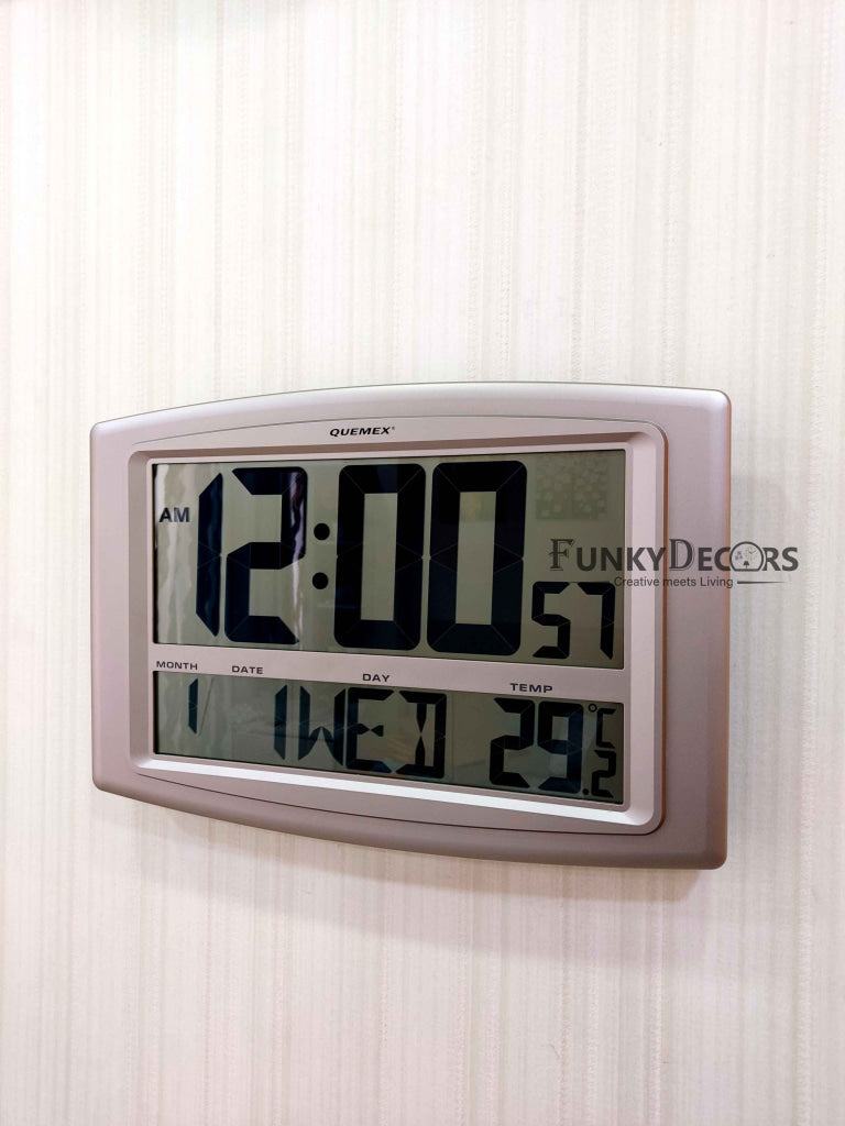 Funkytradition Abstract Digital Wall Clock And Table With Day Date