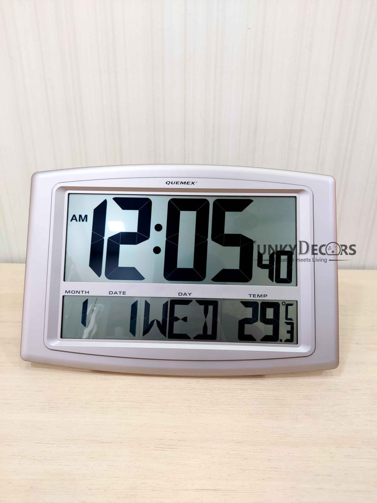 Funkytradition Abstract Digital Wall Clock And Table With Day Date