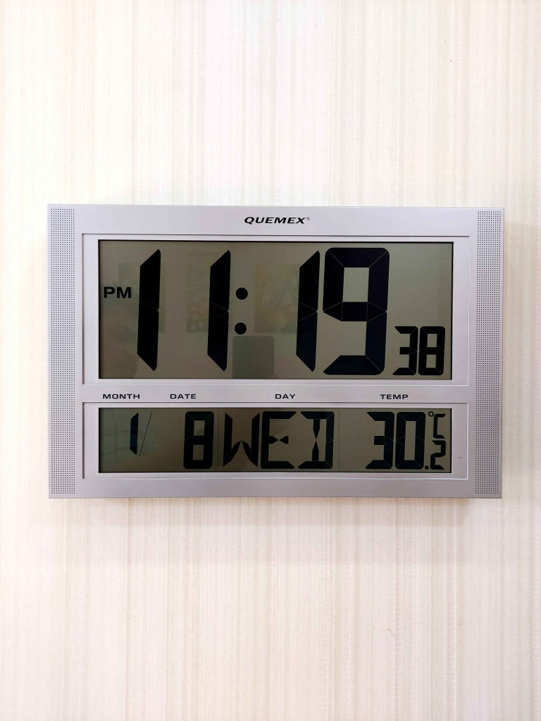 Funkytradition Abstract Digital Wall Clock And Table With Day Date